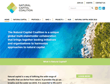 Tablet Screenshot of naturalcapitalcoalition.org